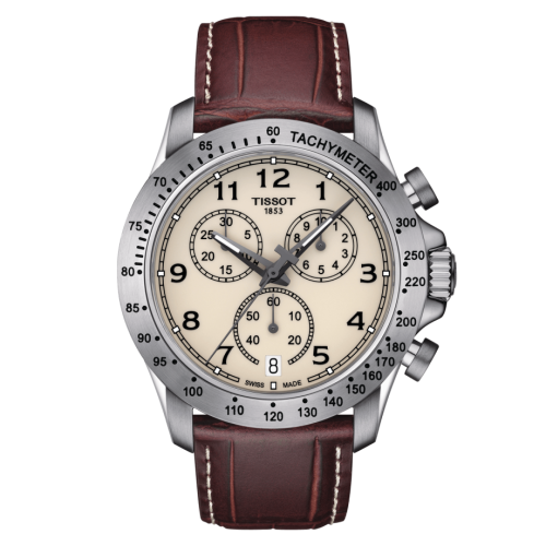 Tissot V8 Quartz Chronograph Stainless Steel / Ivory